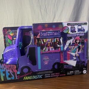 monster high Purple Rockin' Food Truck Playset